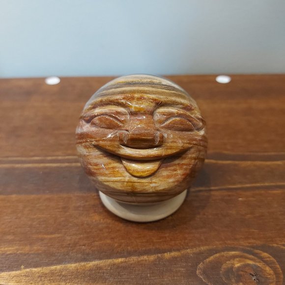 🔥 Sale 🔥 Chocolate Jasper Smiling Buddha Sphere - Final Price - Picture 1 of 11